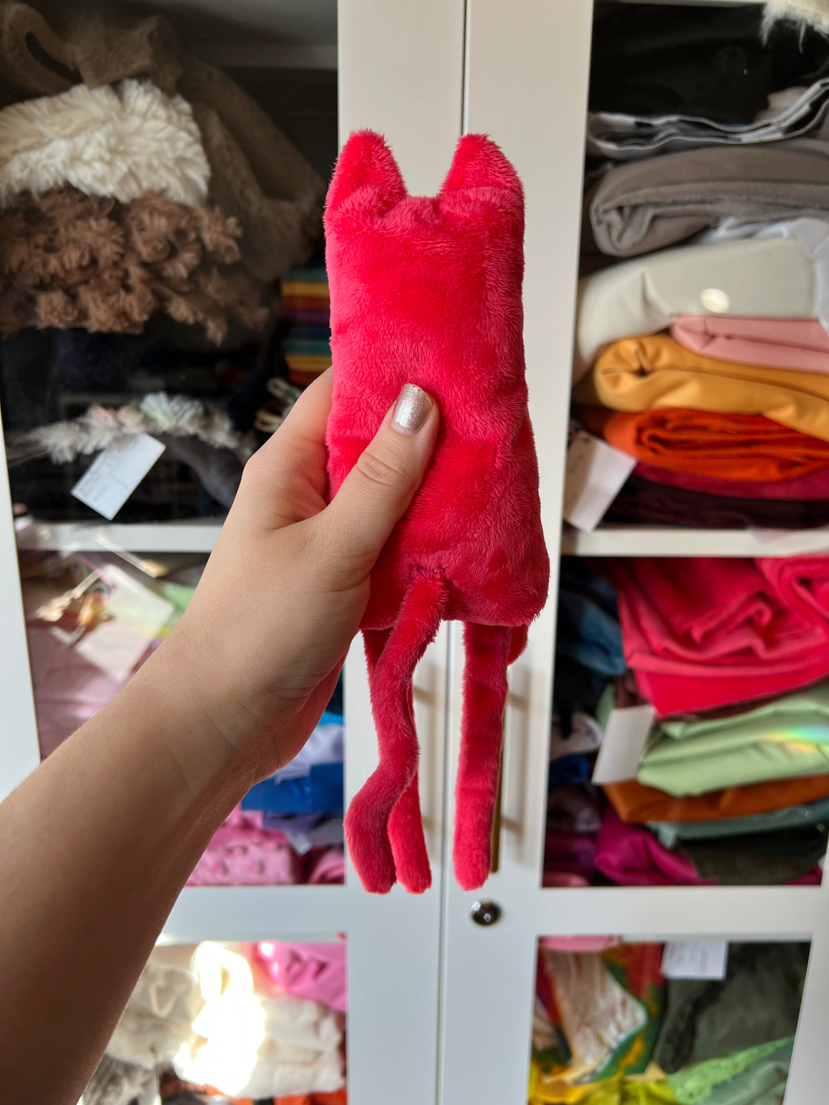 Neon Pink Kitty Long Legs