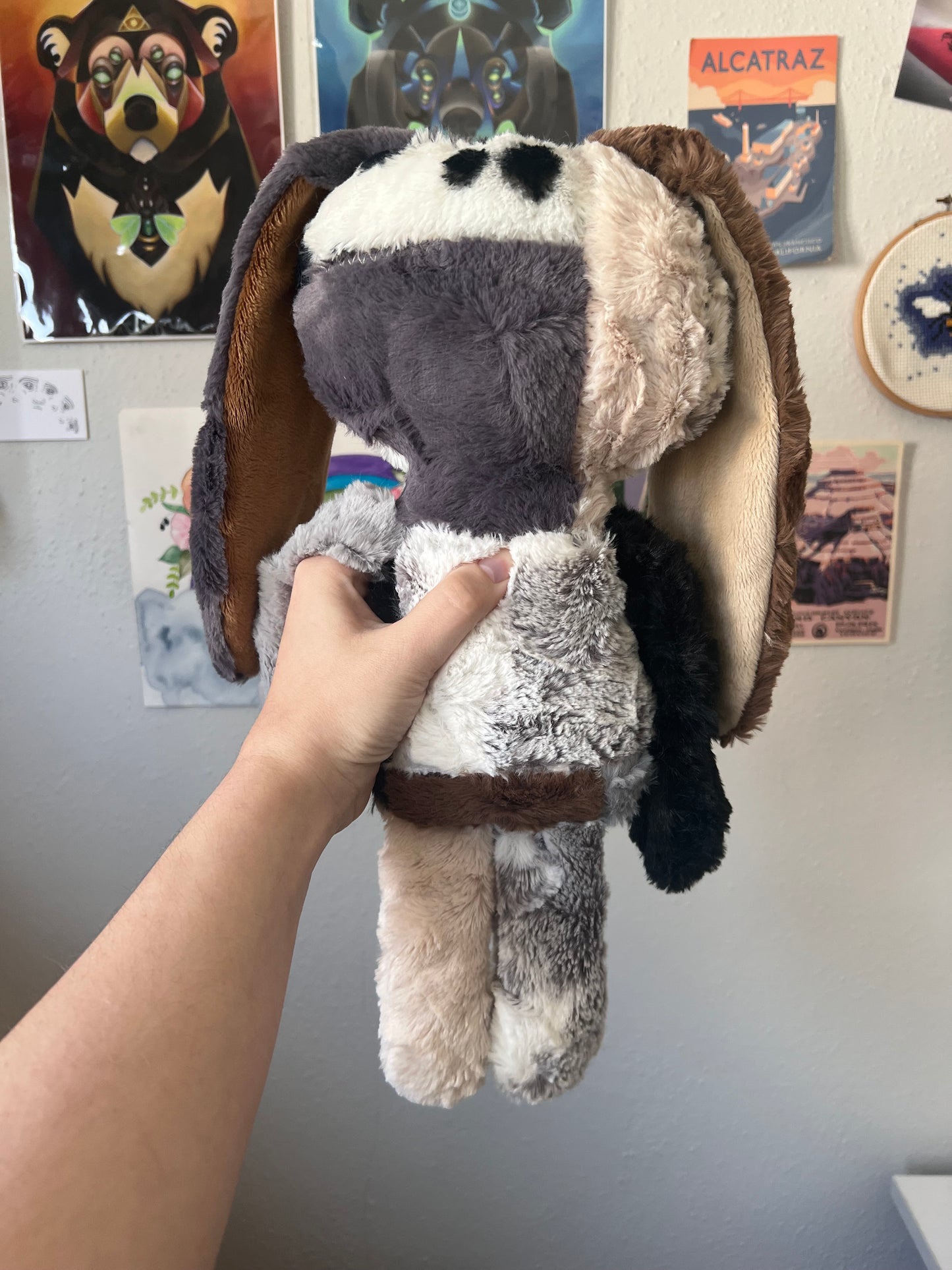 Cinna the Neutral Patchwork Bunny