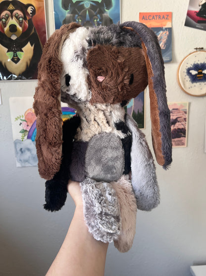 Cinna the Neutral Patchwork Bunny