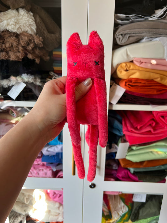 Neon Pink Kitty Long Legs